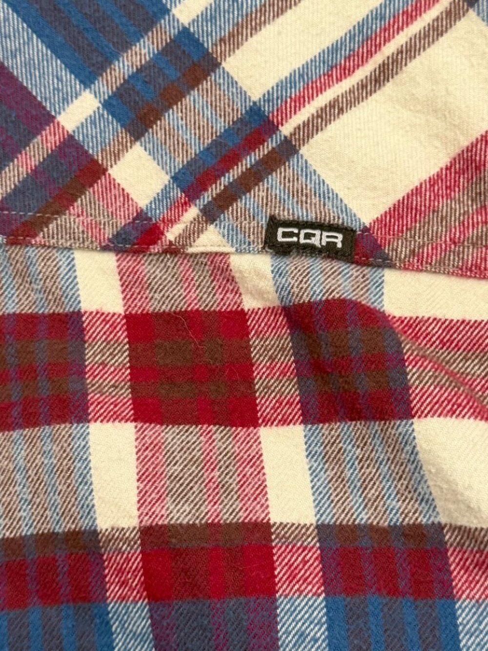 CQR Men’s Plaid Flannel Button Front Shirt XL - Picture 6 of 6
